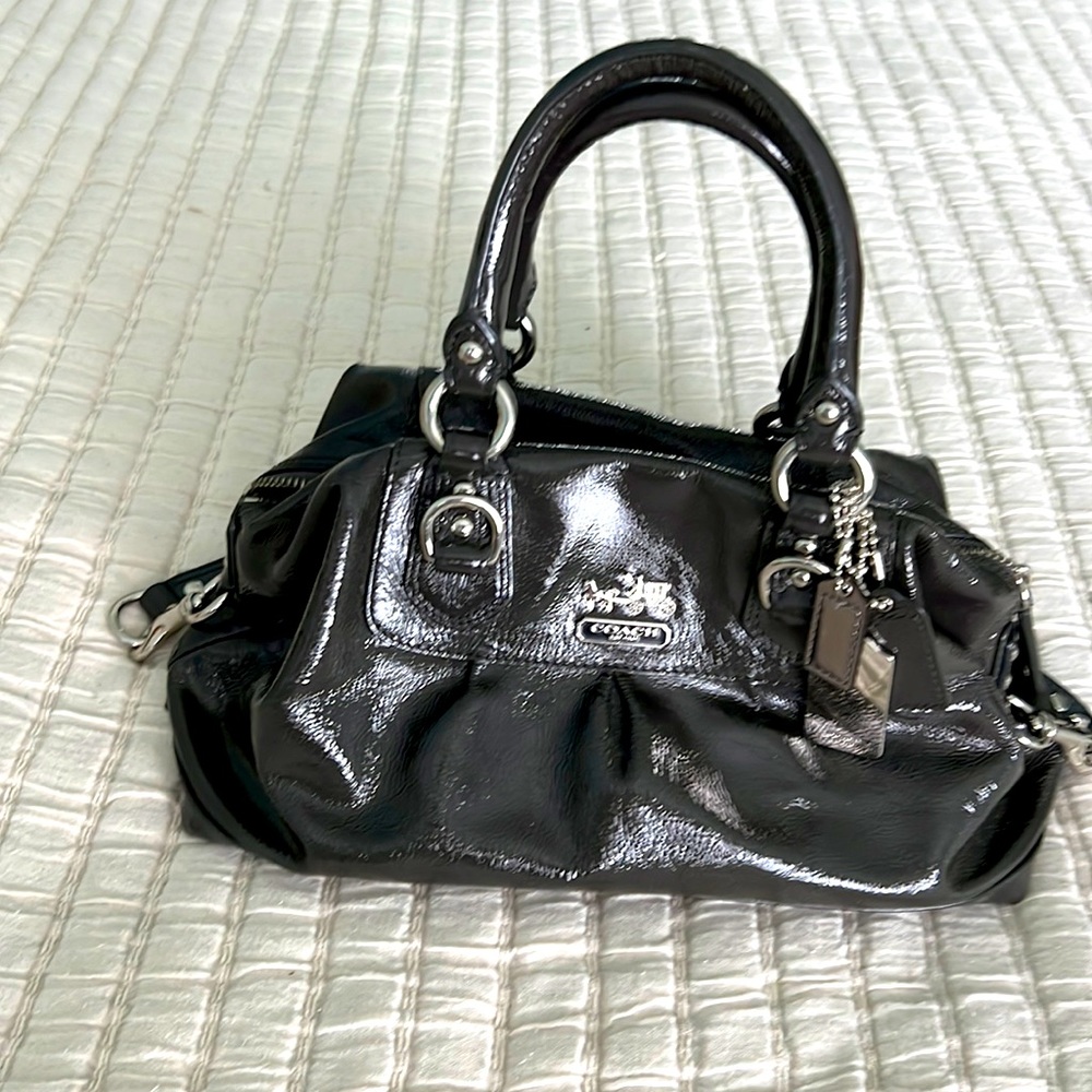 Gorgeous Coach patent leather handbag.